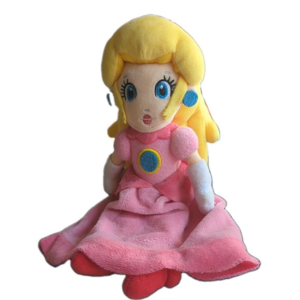 Super Mario Princess Peach Plush 9" Little Buddy Nintendo 2011 Pink Doll